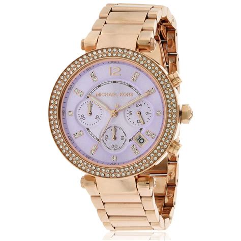 michael kors ladies watch model mk5491|Michael Kors parker chronograph rose gold.